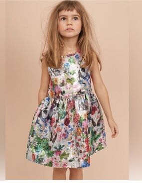 Nathalie Lété x H&M collaboration dress whimsical cat floral